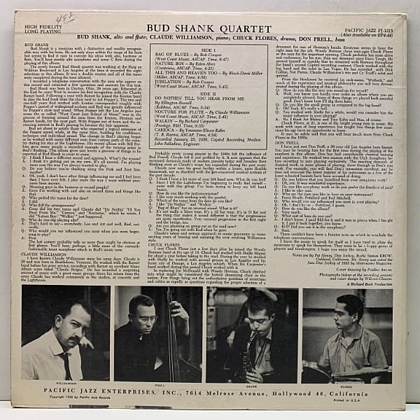 BUD SHANK / CLAUDE WILLIAMSON / Bud Shank (LP) / Pacific