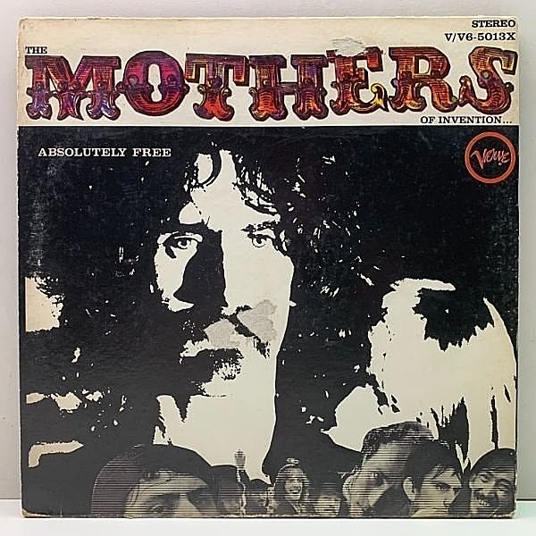 レコードメイン画像：初版 T字青ラベ USオリジナル THE MOTHERS OF INVENTION Absolutely Free ('67 Verve) FRANK ZAPPA フランク・ザッパ 米 初回プレス LP