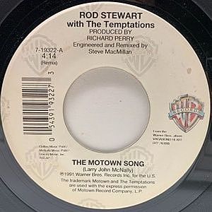 レコード画像：ROD STEWART / TEMPTATIONS / The Motown Song