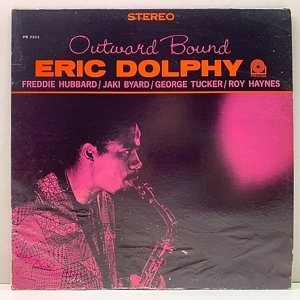 レコードメイン画像：稀少な美盤!! NJ黒銀 初期 (米Stereo, オリジナル) VANGELDER刻印 ERIC DOLPHY Outward Bound (Prestige) w/Freddie Hubbard, Jackie Byard