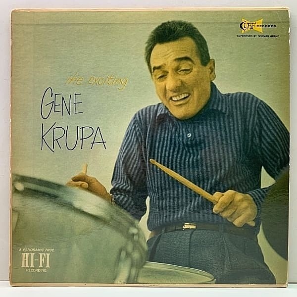 レコードメイン画像：良好!! Clef オリジナル MONO 黒ツヤ 深溝 GENE KRUPA The Exciting 〜 (Clef MG C-687) w/ Charlie Shavers, Ben Webster, Willie Smith