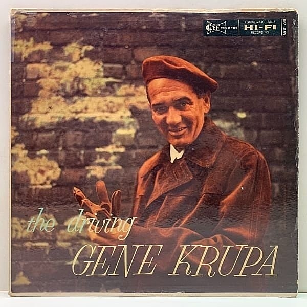 レコードメイン画像：良好盤!! Clef 深溝 MONO 初期プレス GENE KRUPA The Driving 〜 (Album #3) w/ Eddie Davis, Charlie Shavers, Teddy Wilson