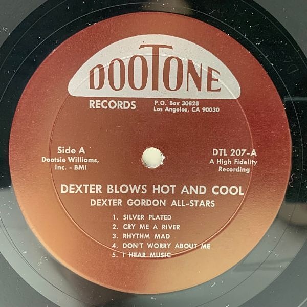 DEXTER GORDON / Dexter Blows Hot And Cool (LP) / Dootone | WAXPEND