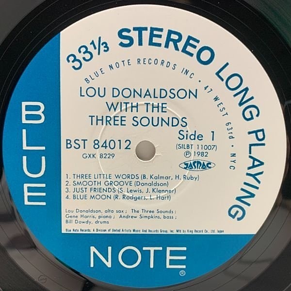 LOU DONALDSON / THREE SOUNDS / LD+3 (LP) / Blue Note