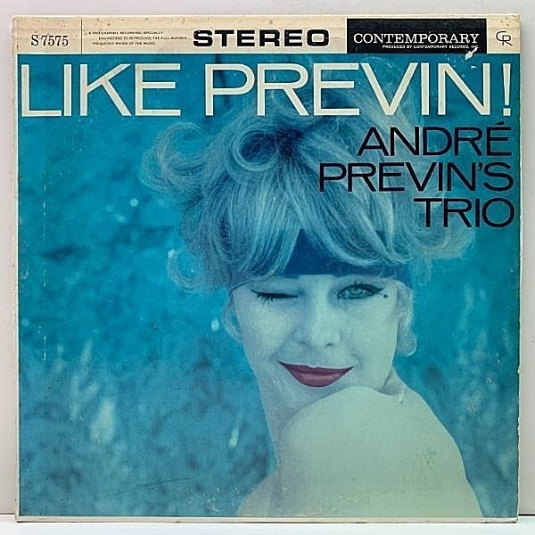 レコードメイン画像：USオリジナル Stereo 黒ツヤ 深溝 ANDRE PREVIN Like Previn (Contemporary S7575) w./RED MITCHELL, FRANKIE CAPP 米 初回 ステレオ盤 LP