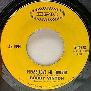 レコード画像：BOBBY VINTON / Please Love Me Forever