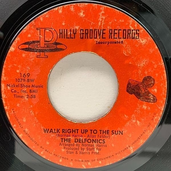 レコードメイン画像：【NAS feat. LAURYN HILL サンプリング ネタ】USオリジナル 7インチ DELFONICS Walk Right Up To The Sun ('71 Philly Groove) 甘茶ソウル