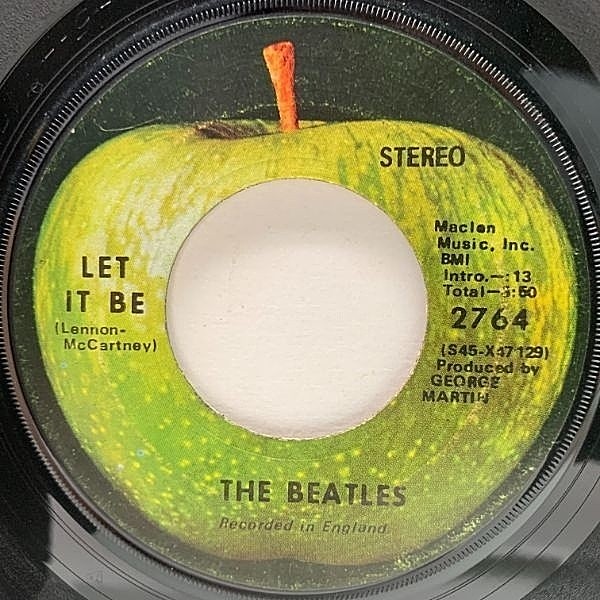 レコードメイン画像：USオリジナル 7インチ BEATLES Let It Be / You Know My Name (Look Up The Number) ('70 Apple) ビートルズ レット・イット・ビー 45RPM.