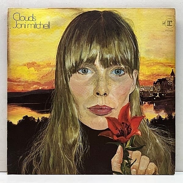 レコードメイン画像：レアな良好盤!!【ざら紙】USオリジナル 2色ラベ JONI MITCHELL Clouds ('69 Reprise) ジョニ・ミッチェル 青春の光と影 LP 米 初回プレス