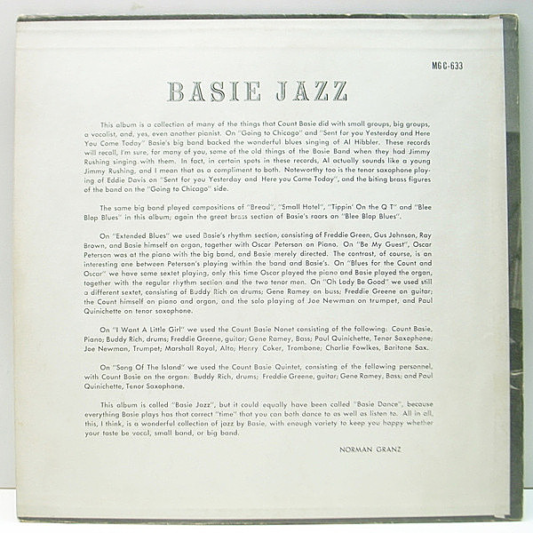 開店祝い COUNT RECORDS WAXPEND | Clef / (LP) Jazz Basie / BASIE その他