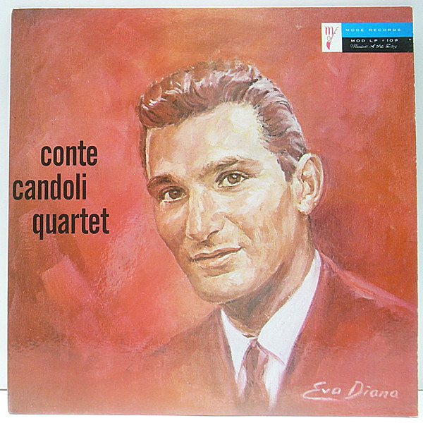 レコードメイン画像：美品 MONO 1st GRAY 深溝 USオリジナル CONTE CANDOLI QUARTET ('57 Mode 109) PAT#刻印あり Vince Guaraldi, Monty Budwig, Stan Levey