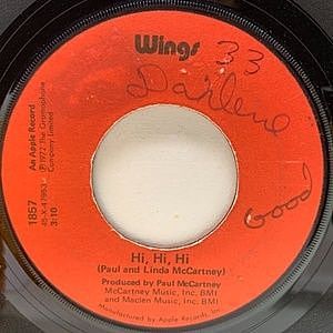 PAUL McCARTNEY / WINGS / Hi, Hi, Hi / C Moon (7) / Apple | WAXPEND