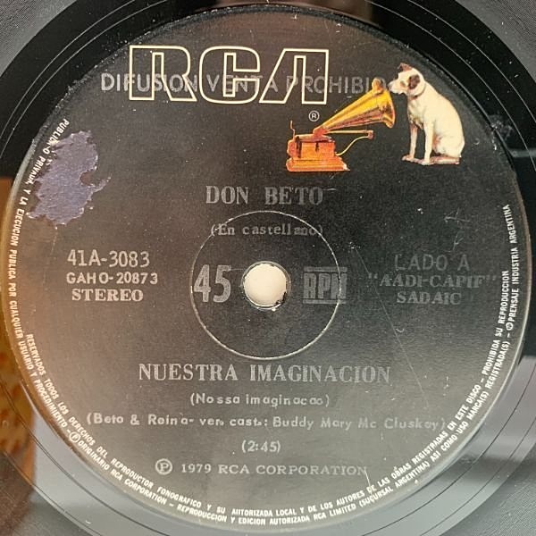 DON BETO / Nuestra Imaginacion (7) / RCA | WAXPEND RECORDS
