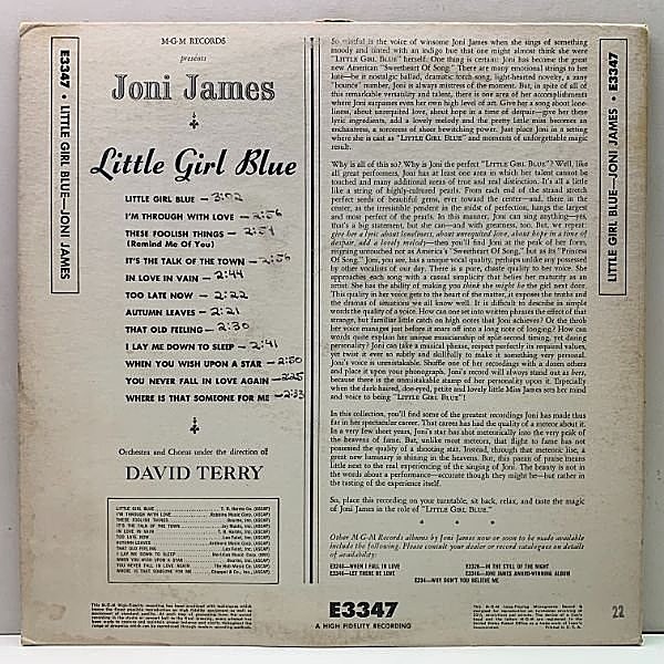 JONI JAMES / Little Girl Blue (LP) / MGM | WAXPEND RECORDS