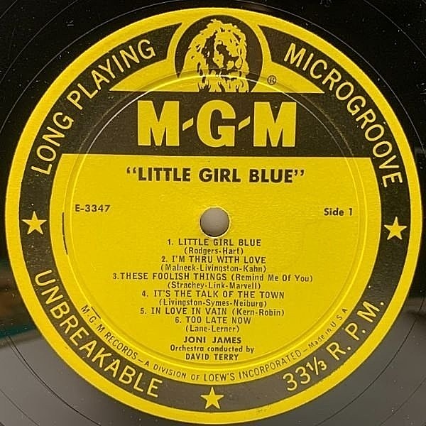 JONI JAMES / Little Girl Blue (LP) / MGM | WAXPEND RECORDS