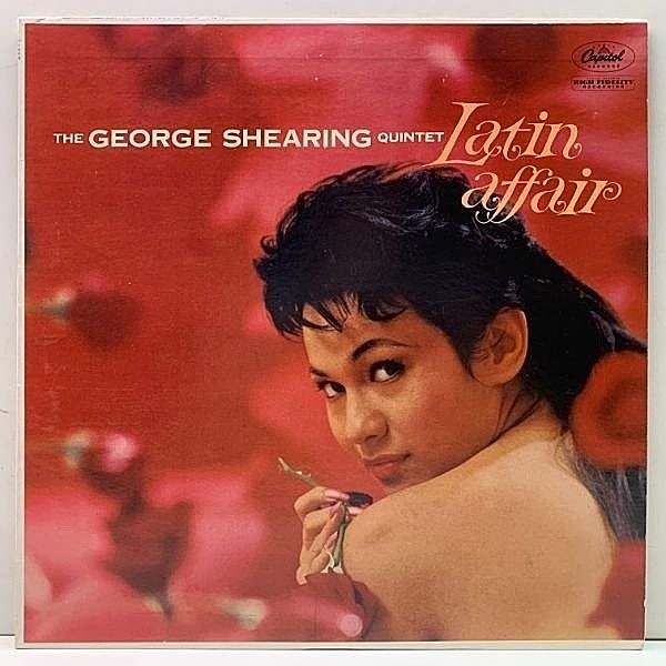 レコードメイン画像：極美品!! MONO 初版 縦線 左Logo 虹ツヤ USオリジナル GEORGE SHEARING QUINTET Latin Affair ('60 Capitol) カクテルジャズ 美女ジャケ