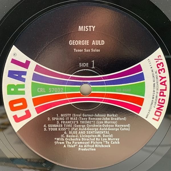 GEORGIE AULD / Misty (LP) / Coral | WAXPEND RECORDS