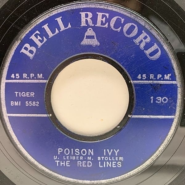 レコードメイン画像：【詳細不明のマイナーR&R】USオリジナル 7インチ RED LINES Poison Ivy / ROY BLAINE So Many Ways ('59 Bell) 45RPM.