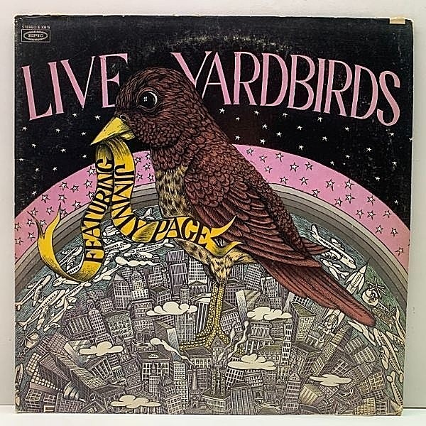 レコードメイン画像：【曰く付きの発禁回収盤】美盤!! 1Aマト 完全オリジナル LIVE YARDBIRDS Live Yardbirds - Featuring Jimmy Page 初回カラー・ジャケット