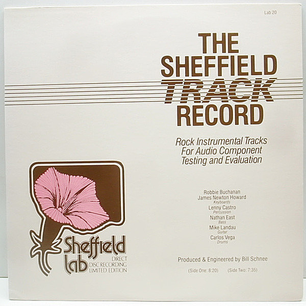 レコードメイン画像：極美品 SHEFFIELD LAB 20 Track Record 高音質マニア 必聴 レア!