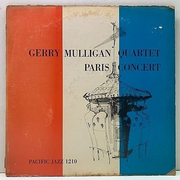 レコードメイン画像：USオリジナル MONO 深溝 GERRY MULLIGAN Paris Concert (Pacific Jazz PJ-1210) パリ・ブレイエルホール・コンサート 名盤