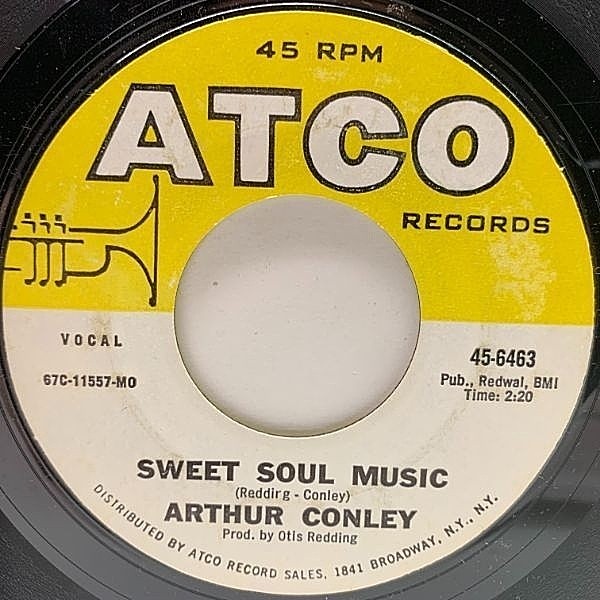 レコードメイン画像：USオリジナル 7インチ ARTHUR CONLEY Sweet Soul Music ('67 ATCO) Otis Redding Prod. サザンソウル傑作 45RPM.