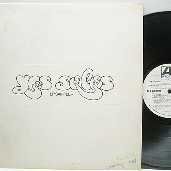 レコードメイン画像：プロモ・オンリー!! Yes Solos LP Sampler プロモーション Orig