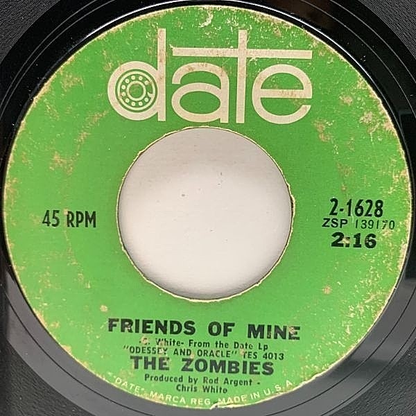 ミュージック ZONE AUGUST, 10 YEARS LATER ZOMBIES / Time Of The Season (7) / Date | WAXPEND RECORDS