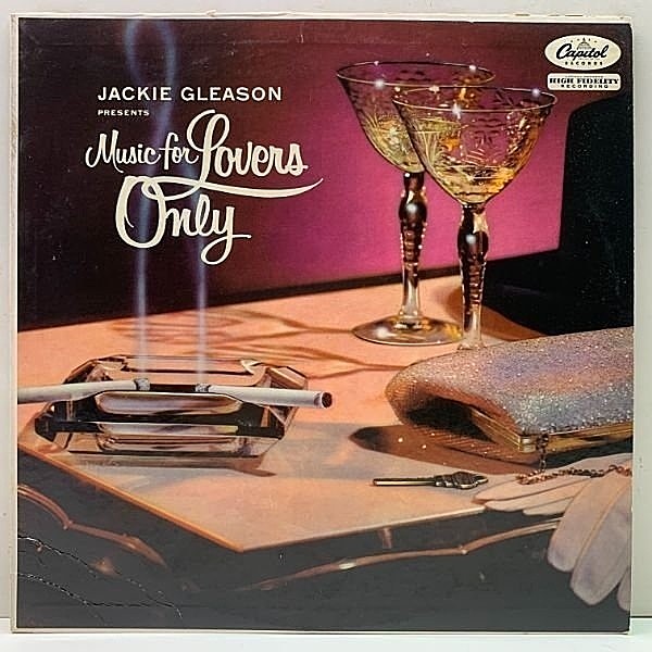 レコードメイン画像：【ソリストはBOBBY HACKETT】美盤!! MONO 灰ラベ USオリジ JACKIE GLEASON Music For Lovers Only ('54 Capitol) ボビー・ハケット参加