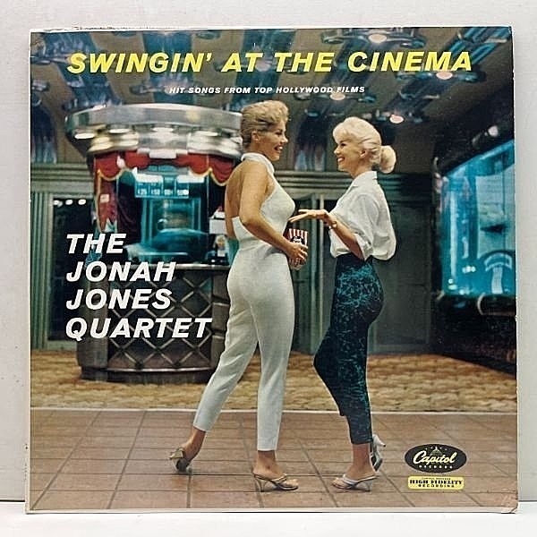 レコードメイン画像：レアな美品!! MONO 初版 縦書きLP文字 USオリジナル JONAH JONES Swingin' At The Cinema ('58 Capitol T 1083) 中間派～スウィング好盤！