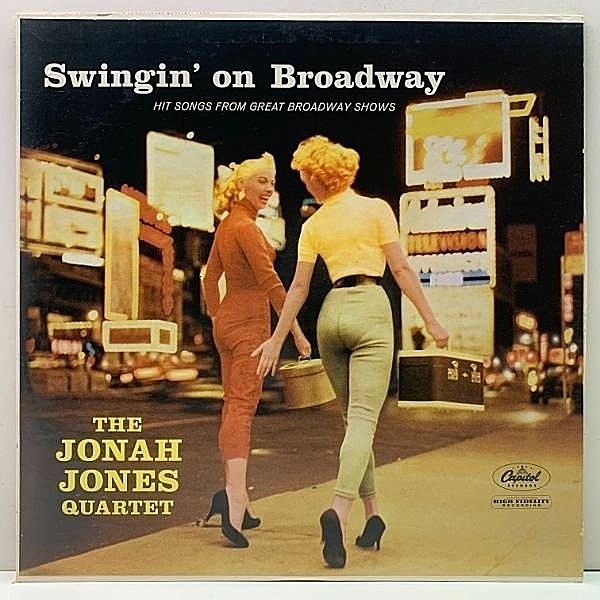 レコードメイン画像：レアな美品!! MONO 両溝 US初期プレス JONAH JONES Swingin' On Broadway ('58 Capitol T 963) 中間派～スウィング好盤！
