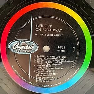 JONAH JONES / Swingin' On Broadway (LP) / Capitol | WAXPEND