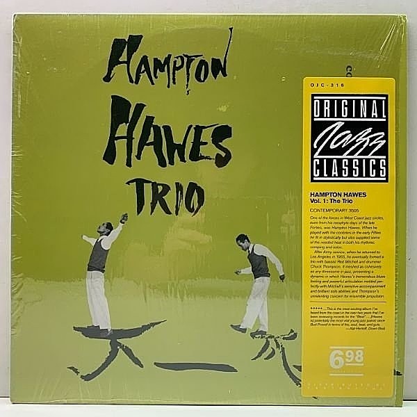 レコードメイン画像：シュリンク美品!! HAMPTON HAWES Trio, Vol. 1 (Contemporary) ハンプトン・ホーズ・トリオ 最高傑作 US OJCリイシュー LP