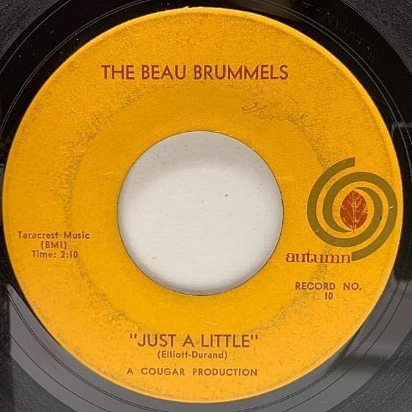 レコードメイン画像：USオリジナル 7インチ BEAU BRUMMELS Just A Little / They'll Make You Cry ('65 Autumn) ガレージサイケ 名作 45RPM.