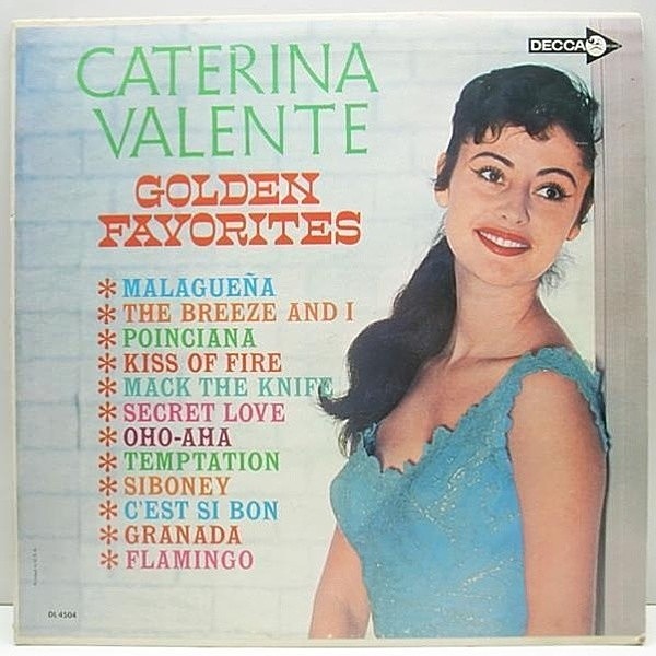 レコードメイン画像：美品 '64 Decca MONO Orig. CATERINA VALENTE Golden Favorites