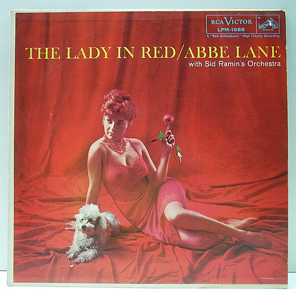 レコードメイン画像：美品!! MONO 初版ニッパー 銀文字 深溝 USオリジナル ABBE LANE The Lady In Red ('58 RCA Victor) 美人シンガー、アビ・レーン 名作