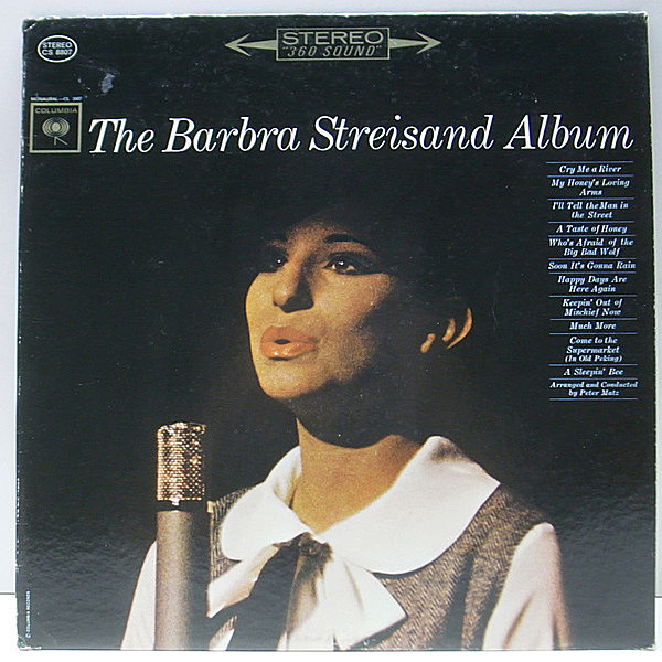 レコードメイン画像：極美盤!! 初版 黒文字 2eye US 完全オリジナル BARBRA STREISAND Album ('63 Columbia) 1st デビュー盤 バーブラ・ストライサンド L