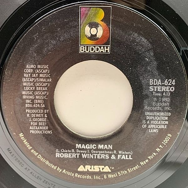 レコードメイン画像：【アーバンなナイスメロウソウル】USオリジナル 7インチ ROBERT WINTERS AND FALL Magic Man / One More Year ('80 Buddah) 山下達郎 選曲