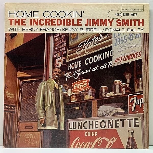 レコードメイン画像：MONO 1st 47WEST 両溝 USオリジ JIMMY SMITH Home Cookin (Blue Note BLP 4050) w/ Percy France, Kenny Burrell 米モノラル RVG刻印 耳