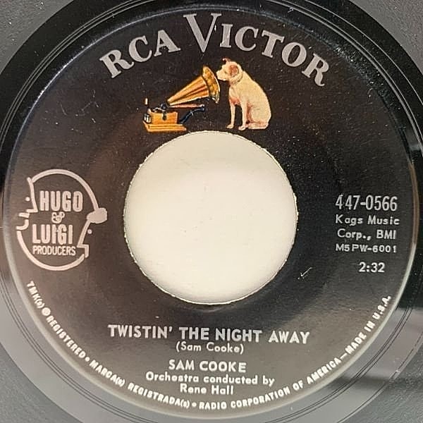 レコードメイン画像：美盤!! 7インチ USオリジナル SAM COOKE Twistin' The Night Away / You Send Me (RCA Victor) サム・クック／ツイストで踊りあかそう 45s