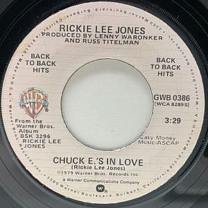 レコード画像：RICKIE LEE JONES / Chuck E.'s In Love