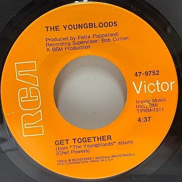 YOUNGBLOODS / Get Together / Beautiful (7) / RCA Victor