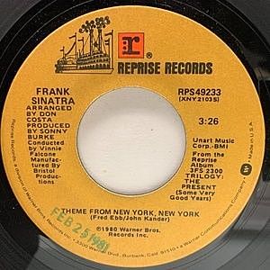 レコード画像：FRANK SINATRA / Theme From New York, New York