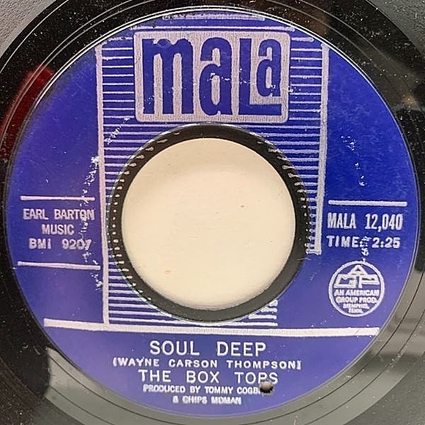 レコードメイン画像：	 【南部産ブルーアイド・ ソウル】USオリジナル 7インチ BOX TOPS Soul Deep / (The) Happy Song ('69 Mala) アレックス・チルトン 45RPM.