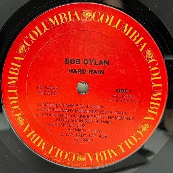 Bob Dylan Hard Rain LP 新品、未使用品‼️ Bob Dylan – Hard Rain – Vinyl (LP, Album, Reissue), 1981