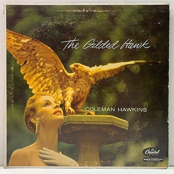 レコードメイン画像：MONO 初版ターコイズ USオリジナル COLEMAN HAWKINS Gilded Hawk (Capitol T-819) 米 初回モノラル LP 朗らかなワンホーンは絶品の一言！