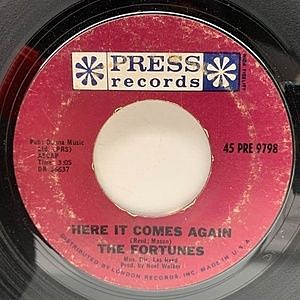 レコード画像：FORTUNES / Here It Comes Again