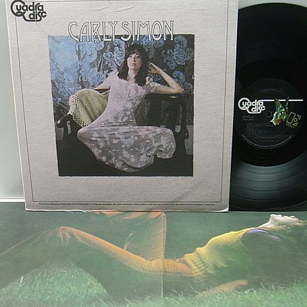 レコードメイン画像：極美盤!! AUDIOPHILE／QUADRAPHONIC 高音質 4CH オリジナル CARLY SIMON Same ('71 Elektra) 1st デビュー作 ポスター／専用インナー 完品