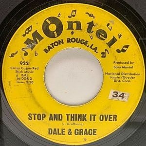 レコード画像：DALE & GRACE / Stop And Think It Over