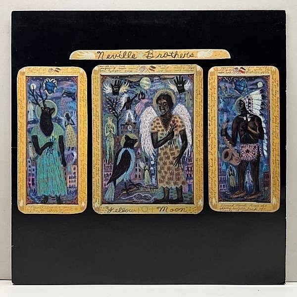 レコードメイン画像：'89年 稀少アナログ【半透明盤・黄金色】USオリジナル NEVILLE BROTHERS Yellow Moon (A&M) 鬼才 DANIEL LANOIS プロデュース